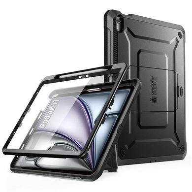 Противоударный чехол-книжка с защитой экрана SUPCASE UB Pro Full Body Case for iPad Air 11 (2024) - Black