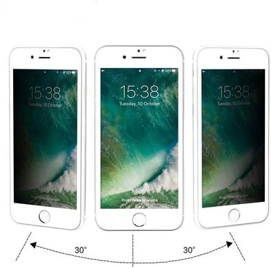 Защитное стекло Анти-шпион MIC Privacy 3D Full-Screen для iPhone 7 | 8 | SE 2 (2020) | SE 3 (2022) - White, цена | Фото
