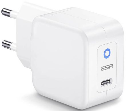 Зарядний пристрій ESR USB-C mini PD Charger 20W (EU) - White, ціна | Фото