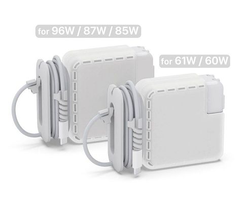 Силиконовый чехол с держателем для кабеля для Apple Power Adapter 61W WIWU, цена | Фото