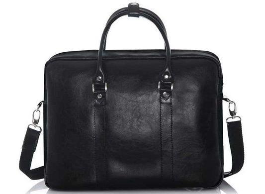 Кожаная сумка для ноутбука через плечо каштановая Solier SL03, цена | Фото