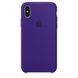 Чехол Apple Silicone Case for iPhone X - Cosmos Blue (MR6G2), цена | Фото 1