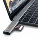 Переходник Satechi Aluminum Type-C USB 3.0 and Micro/SD Card Reader Silver (ST-TCCRAS), цена | Фото 4