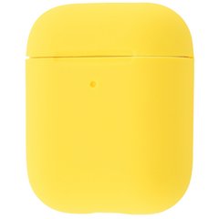 Чехол STR Silicone Case Slim for AirPods 1/2 (yellow), цена | Фото