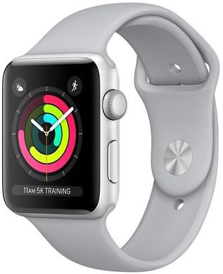 Apple Watch Series 3 (GPS) 42mm Silver Aluminum with Fog Sport Band (MQL02), ціна | Фото