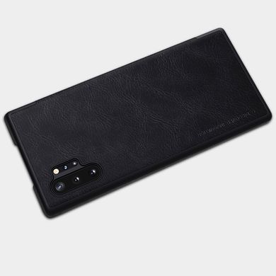 Кожаный чехол (книжка) Nillkin Qin Series для Samsung Galaxy Note 10 Plus - Черный, цена | Фото
