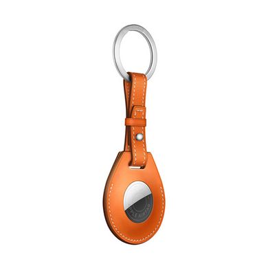 Шкіряний брелок для AirTag WIWU Hermes Keyring - Orange, ціна | Фото