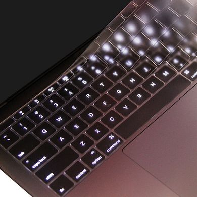 Накладка на клавіатуру для MacBook Air 13 (2012-2017) / Pro Retina 13/15 (2012-2015) - Прозора (US), ціна | Фото