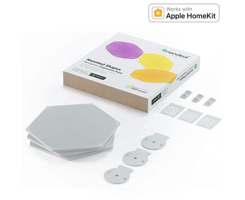 Дополнительные панели Nanoleaf Shapes Hexagons Expansion Pack Apple Homekit - 3 шт., цена | Фото