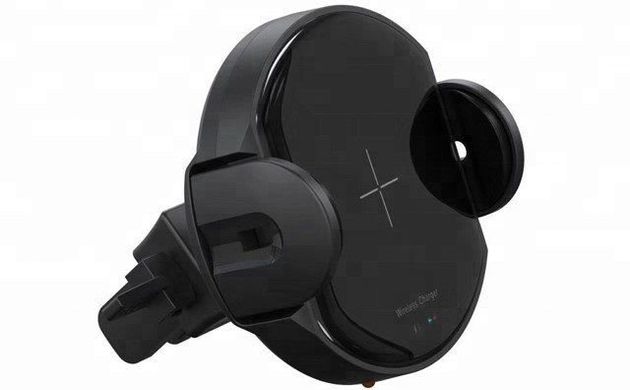 Бездротовий автомобільний зарядний пристрій с автоматическим захватом STR Smart Holder (WC-10) - Black, ціна | Фото