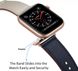 Шкіряний ремінець STR на сучасній застібці для Apple Watch 42/44/45/49 mm - Black, ціна | Фото 2