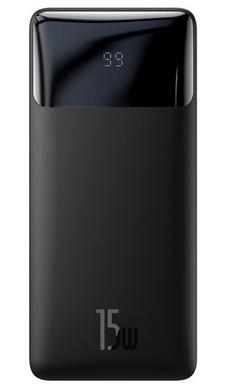 Портативний акумулятор Baseus Bipow Digital Display 15W 10000mAh - Black (PPDML-I01), ціна | Фото