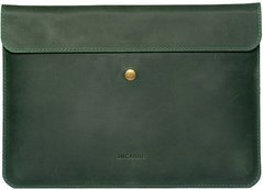 Кожаный чехол ручной работы INCARNE LAB для MacBook Air 15 (2023) - Зеленый