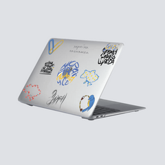 Пластиковая прозрачная накладка Oriental Case Ukraine Lover (Graffiti Pantone) для MacBook Air 13.6 (2022) M2, цена | Фото