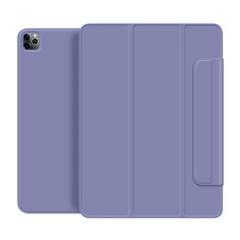 Магнітний силіконовий чохол-книжка STR Buckles Magnetic Case для iPad Pro 12,9 (2018 | 2020 | 2021 | 2022) &mdash; Lavender, ціна | Фото