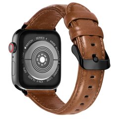 Ремінець STR Crazy Horse Retro Style Leather Band for Apple Watch 38/40/41 mm (Series SE/7/6/5/4/3/2/1) - Red, ціна | Фото