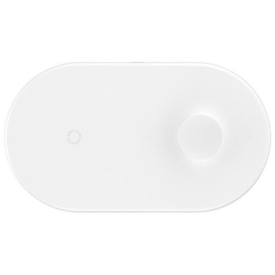 Бездротовий ЗП Baseus Wireless Charger 2in1 White (WX2IN1-02), ціна | Фото