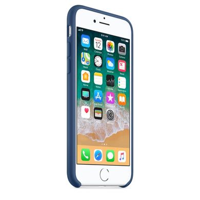 Чехол Apple Silicon Case for iPhone 8 - Marine Green (MRR72), цена | Фото
