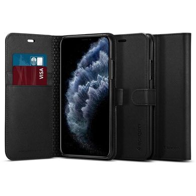 Чехол Spigen для iPhone 11 Pro Max Wallet S, Saffiano Black, цена | Фото
