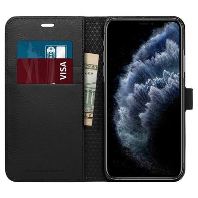 Чехол Spigen для iPhone 11 Pro Max Wallet S, Saffiano Black, цена | Фото