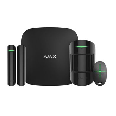 Комплект охоронної сигналізації Ajax StarterKit Plus Чорний, ціна | Фото