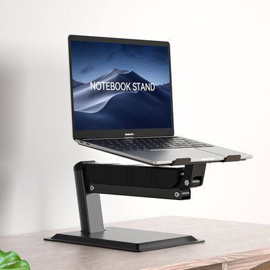 Металлическая подставка c подъемным механизмом для ноутбука STR Adjustable Laptop Stand (Z2) - Silver, цена | Фото