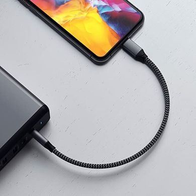 Кабель Satechi USB-C to Lightning Cable Space Gray (25 cm) (ST-TCL10M), ціна | Фото