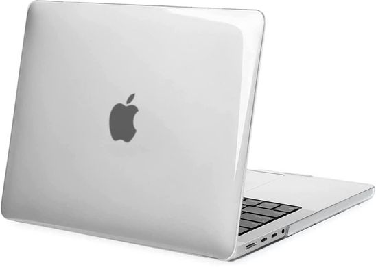 Пластиковий глянцевий чохол-накладка STR Crystal PC Hard Case for MacBook Pro 14 (2021 | 2023) M1 | M2 | M3 - Прозорий, ціна | Фото