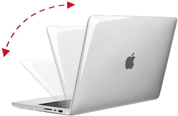 Пластиковый глянцевый чехол-накладка STR Crystal PC Hard Case for MacBook Pro 14 (2021 | 2023) M1 | M2 | M3 - Прозрачный, цена | Фото
