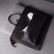 Шкіряний чохол-сумка ручної роботи INCARNE MARYLAND для MacBook Air 15 (2023-2024) М2/М3 - Чорний
