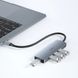 Хаб WIWU Alpha 440 Pro (USB-C to 4xUSB 3.0) - Gray, ціна | Фото 3