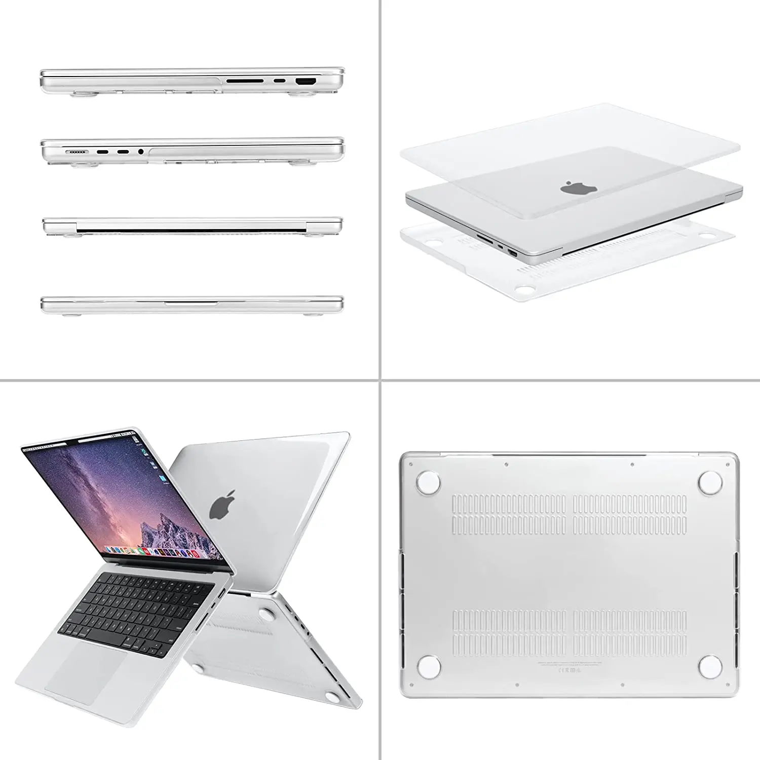 Накладка STR Crystal PC Hard Case for MacBook Pro 16 (2021) - Прозрачная Глянцевая