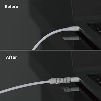 Силиконовый чехол с держателем для кабеля для Apple Power Adapter 30W WIWU, цена | Фото