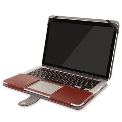 Чохол Mosiso PU Leather Book Case for MacBook Pro Retina 13' (2012-2015) - Brown (MO-PU-PRO13-BN), ціна | Фото
