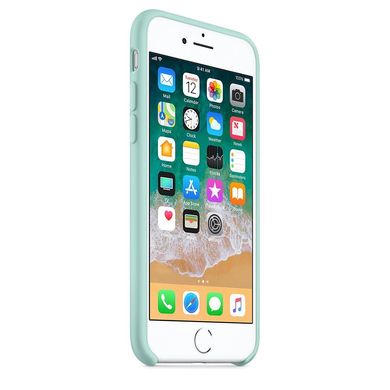 Чехол Apple Silicon Case for iPhone 8 - Marine Green (MRR72), цена | Фото