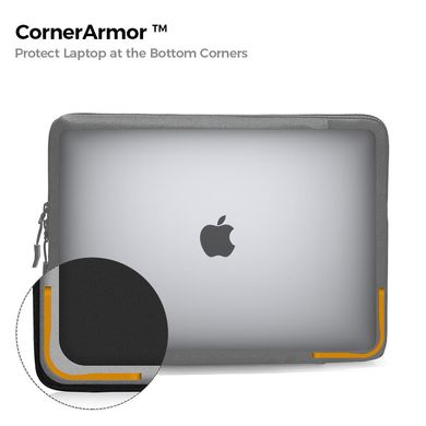 Чохол tomtoc 360° Sleeve for MacBook Pro 15 (2016-2019) - Gray (A13-E02G), ціна | Фото