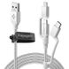 Кабель Spigen Essential C10i3 Silver USB-C+Micro-B 5-pin+USB Lightning to USB 2.0, ціна | Фото