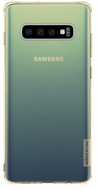 TPU чохол Nillkin Nature Series для Samsung Galaxy S10+ - Золотий (Прозорий), ціна | Фото