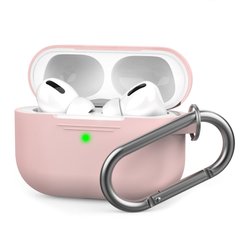 Чехол STR Silicone Case with Carabiner for Apple AirPods Pro - Sky Blue, цена | Фото