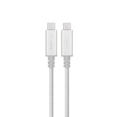 Moshi Integra™ USB-C to USB-C Cable with Smart LED Jet Silver (2 m) (99MO084245), цена | Фото