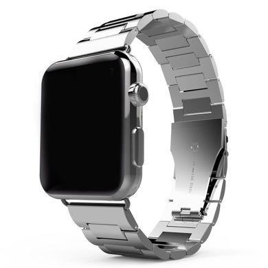 Металевий ремінець STR 3-Bead Metal Band for Apple Watch 38/40/41 mm (Series SE/7/6/5/4/3/2/1) - Black, ціна | Фото