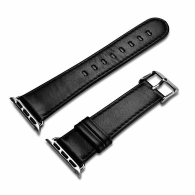 Кожаный ремешок iCarer Real Cow Leather for Apple Watch 42/44 mm - Black (RIW118-42-BK), цена | Фото