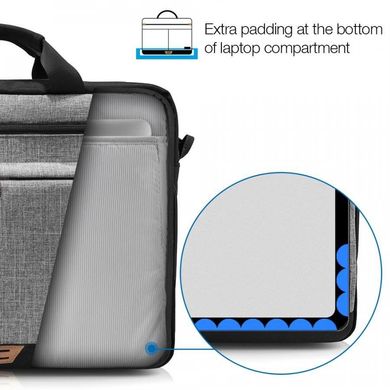 Сумка tomtoc Casual Series Shoulder Bag for MacBook 15 - Black (A46-E01D01), ціна | Фото