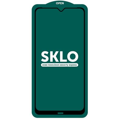 Захисне скло SKLO 5D (full glue) для Xiaomi Redmi Note 8 - Чорний, ціна | Фото