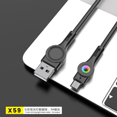 Кабель FONENG X59 (1m) MicroUSB to USB - Black, ціна | Фото