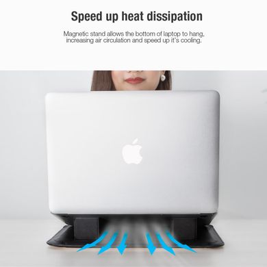Чехол с подставкой Nillkin Versatile Laptop Sleeve MacBook 16.1（Horizontal design) - Gray, цена | Фото
