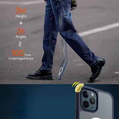Матовий протиударний чохол з MagSafe MIC Shadow Matte Case with MagSafe (PC+TPU) iPhone 12 Pro Max - Red, ціна | Фото