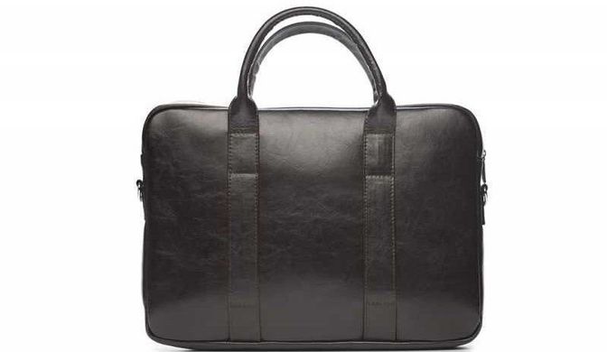 Кожаная сумка для ноутбука EDYNBURG на ремне каштановая Solier SL20, цена | Фото