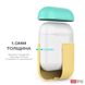 Чехол для Apple AirPods AHASTYLE Two Color Silicone Case for Apple AirPods - Yellow/Mint Green (AHA-01380-YYM), цена | Фото 2