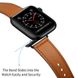 Кожаный ремешок STR на современной застежке для Apple Watch 45/44/42 (Series SE/7/6/5/4/3/2/1) - Red, цена | Фото 2